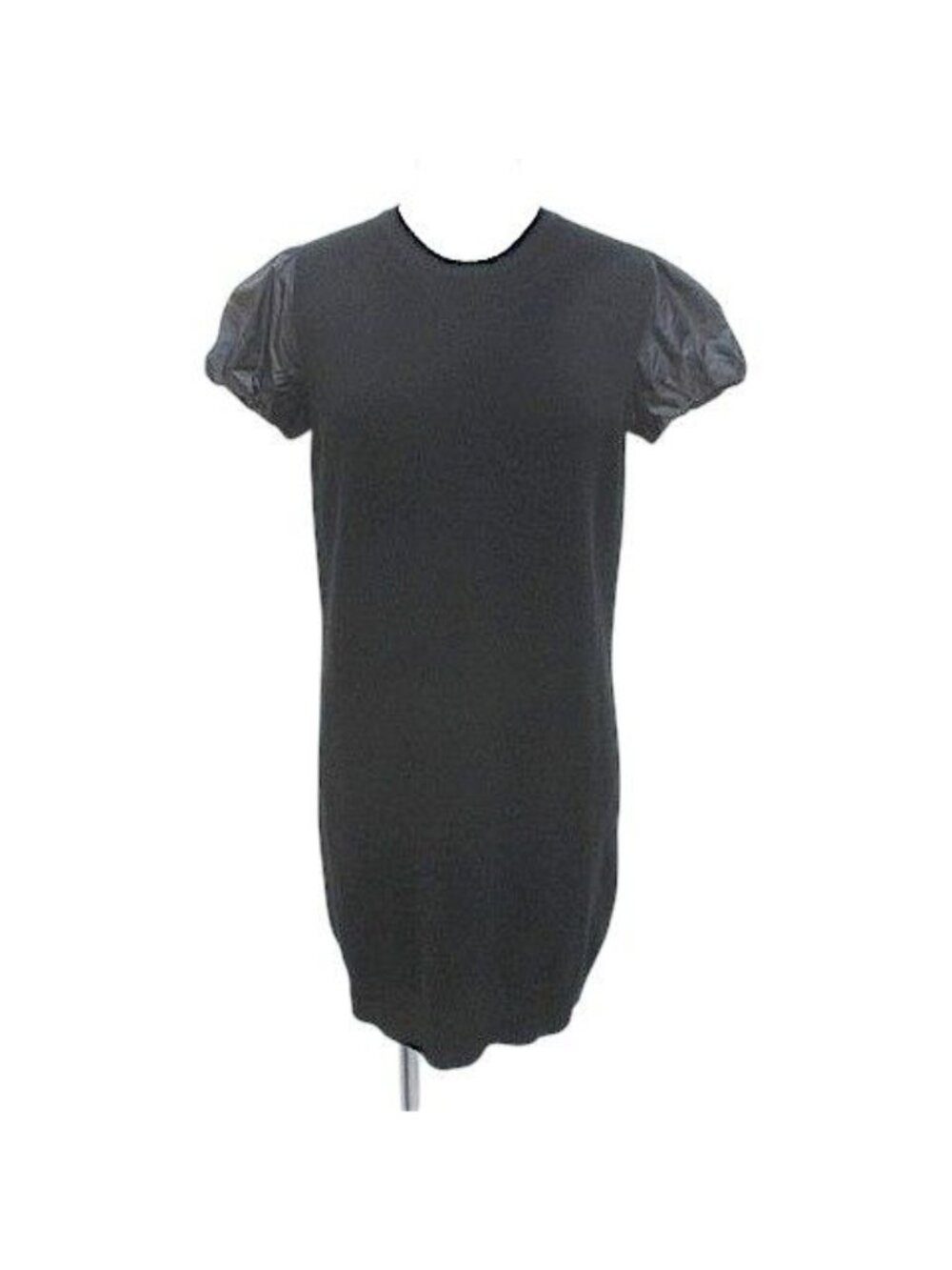 Moncler Abito Docking Above Knee Mini Knit Dress Tight XS Black Switch